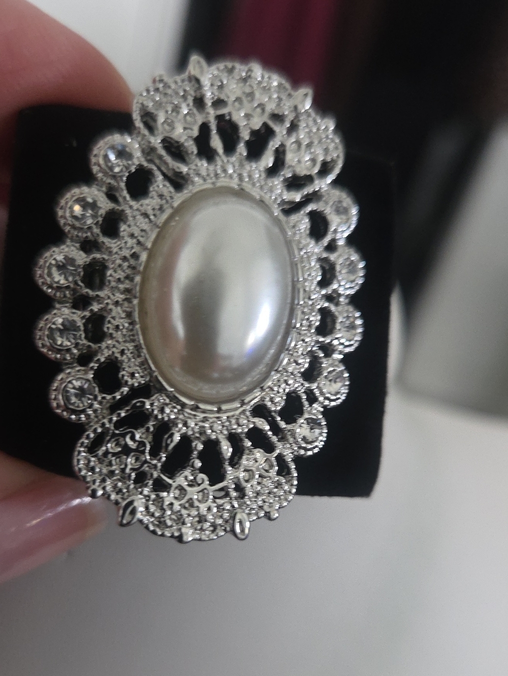 Paparazzi Radiantly Regal White Ring NWT
